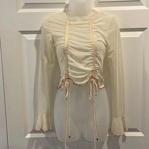 Sheer Princess Polly Scrunch top